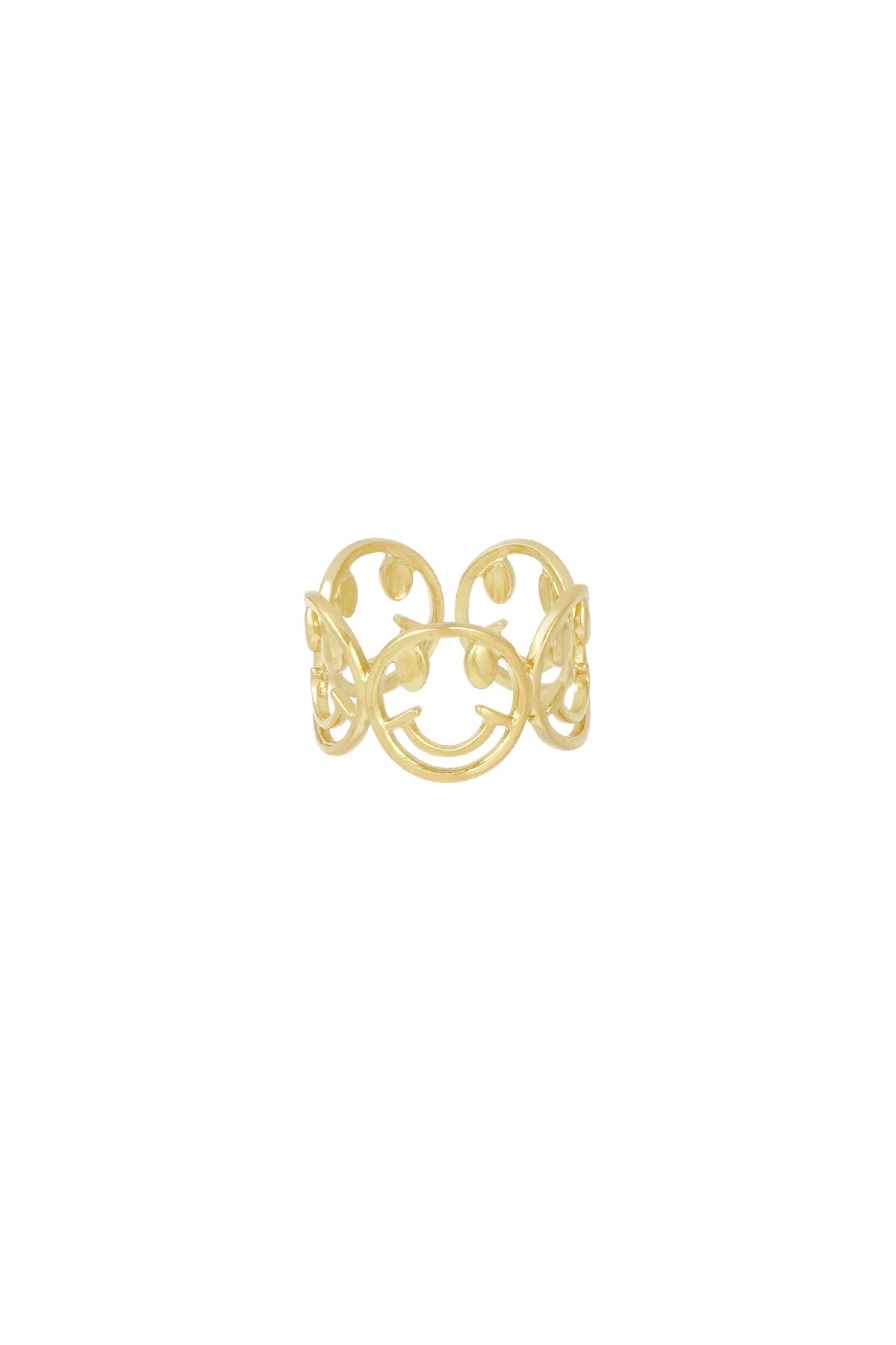 Oh Happy Day ring - Gold color h5 