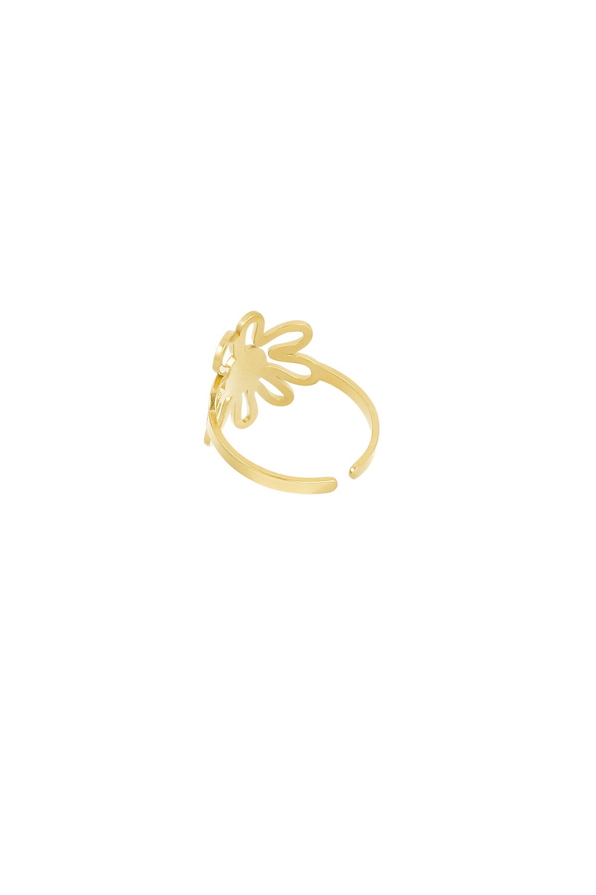 Happy Flower Girl ring - Gold color Picture3