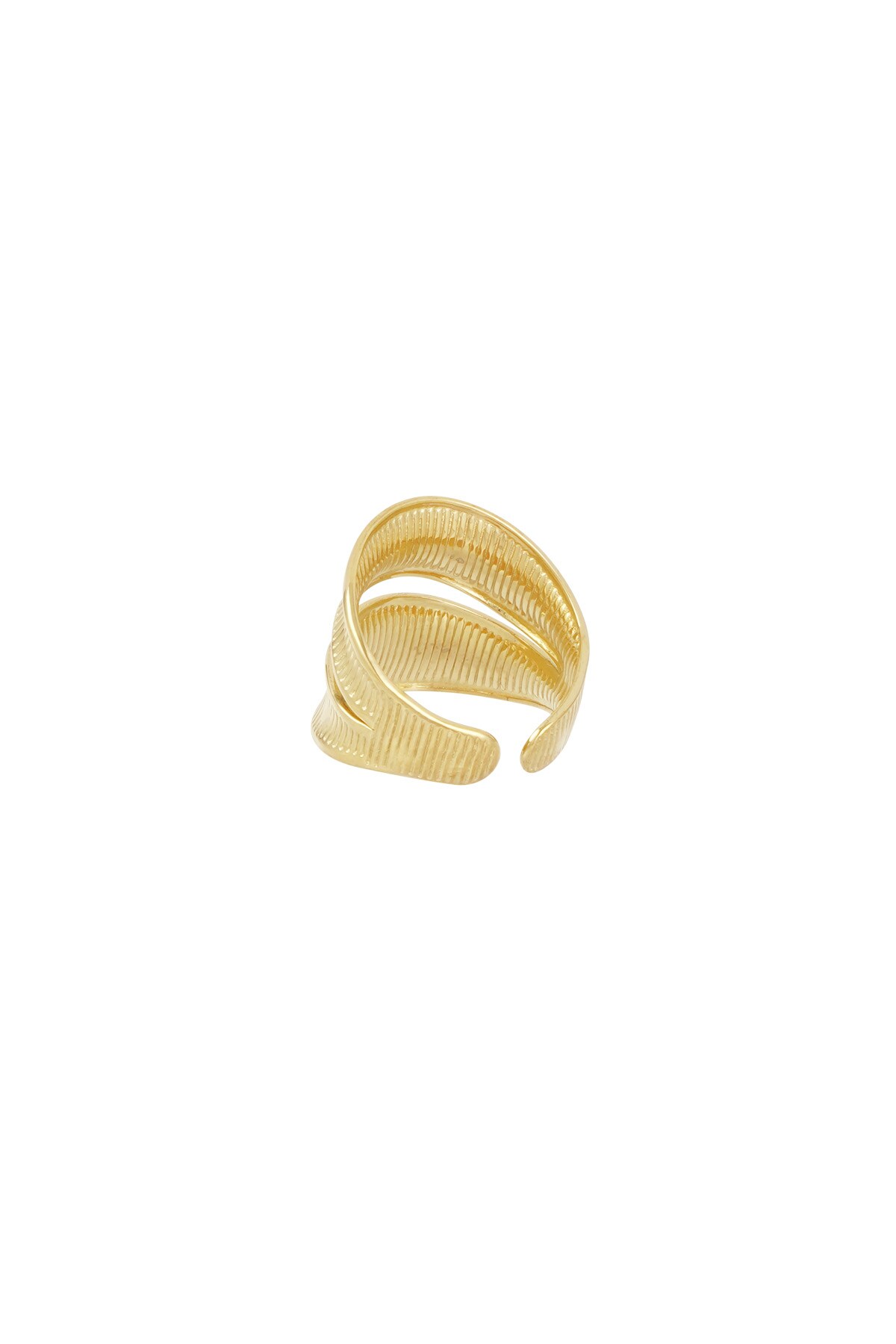 Ring twist of sparkle - Gold color Picture4