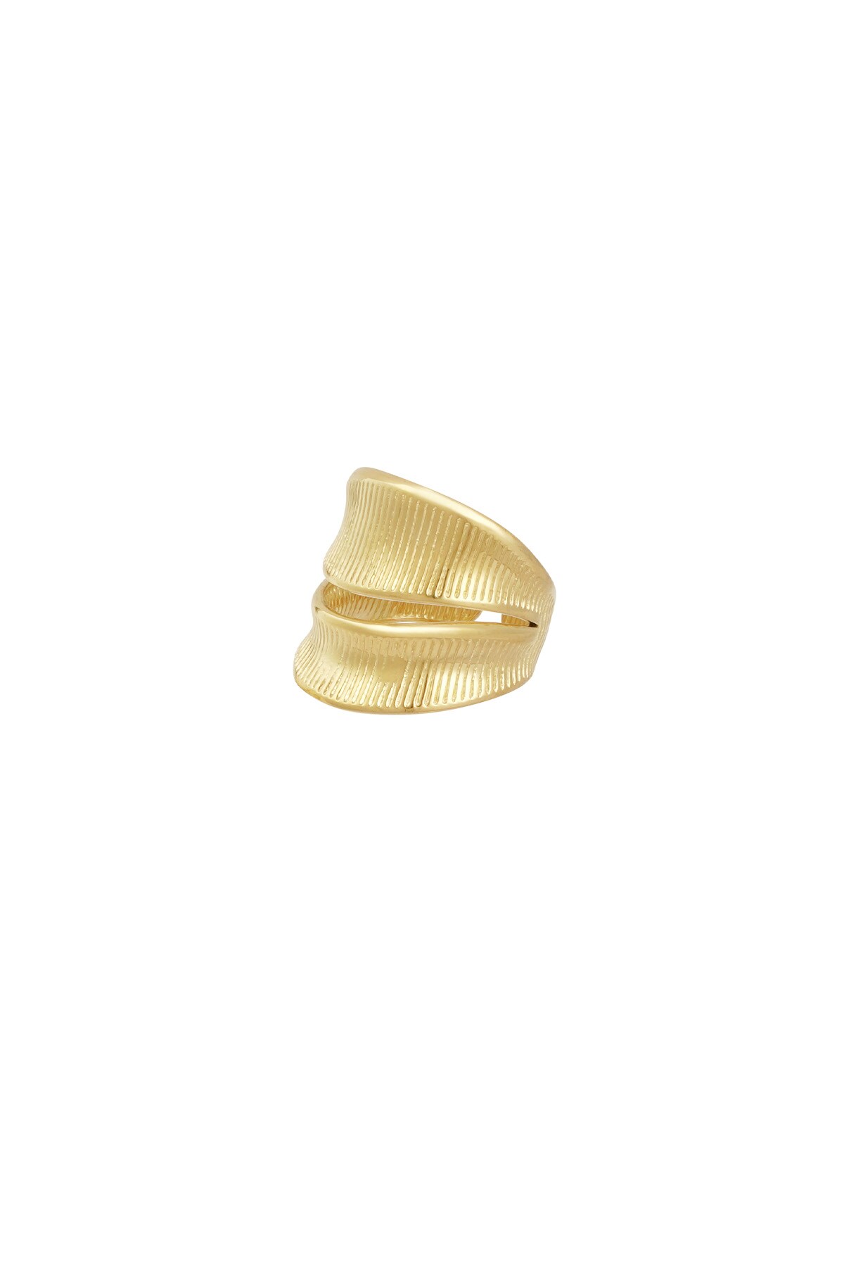 Ring twist of sparkle - Gold color Picture3