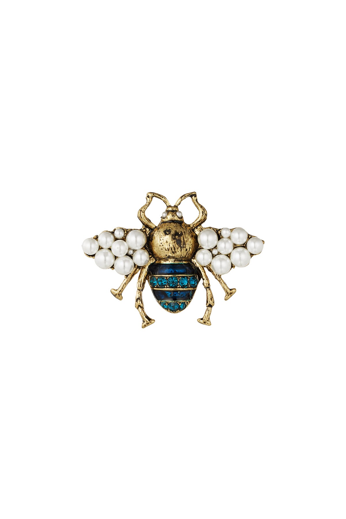 brooch bee - blue h5 