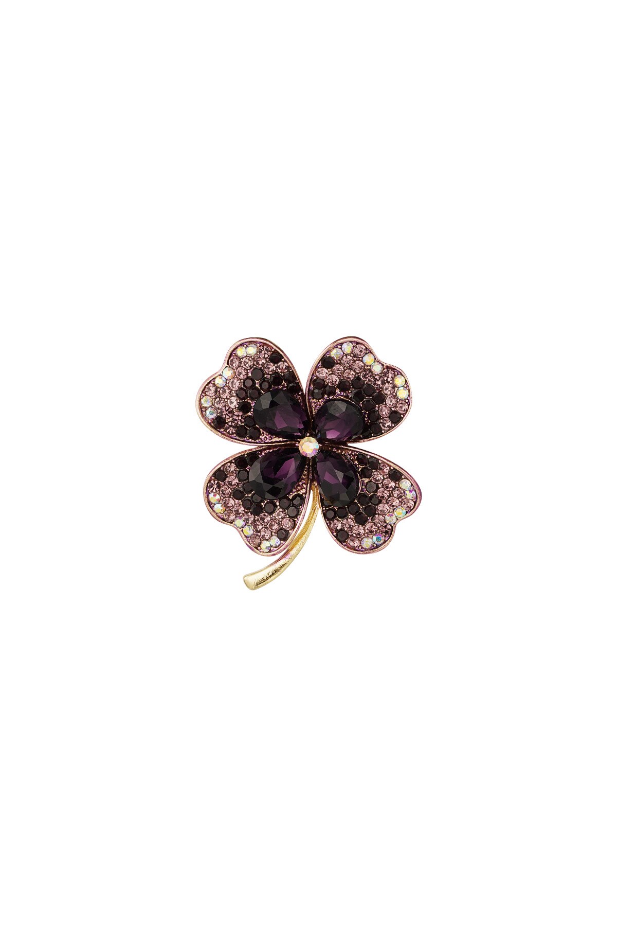 Luck brooch - purple h5 