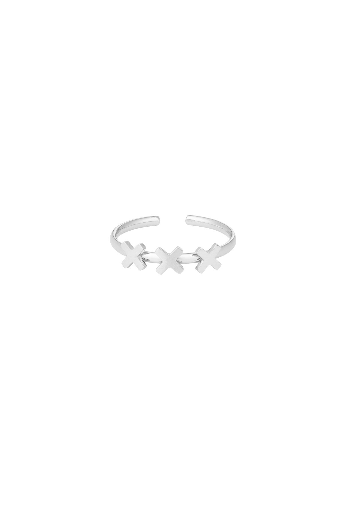 XXX Amsterdam ring - Silver color h5 