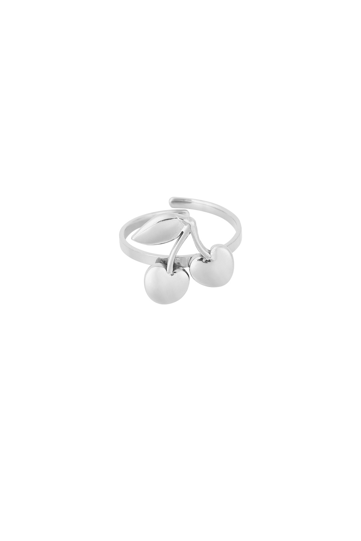 Cherry Bomb Ring - Silver color