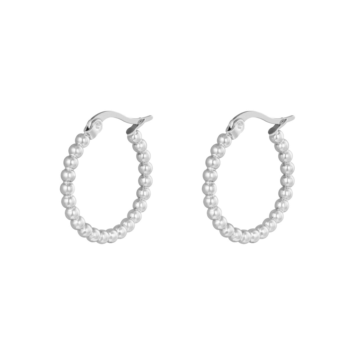 Earrings Hoops Spheres 22 mm h5 