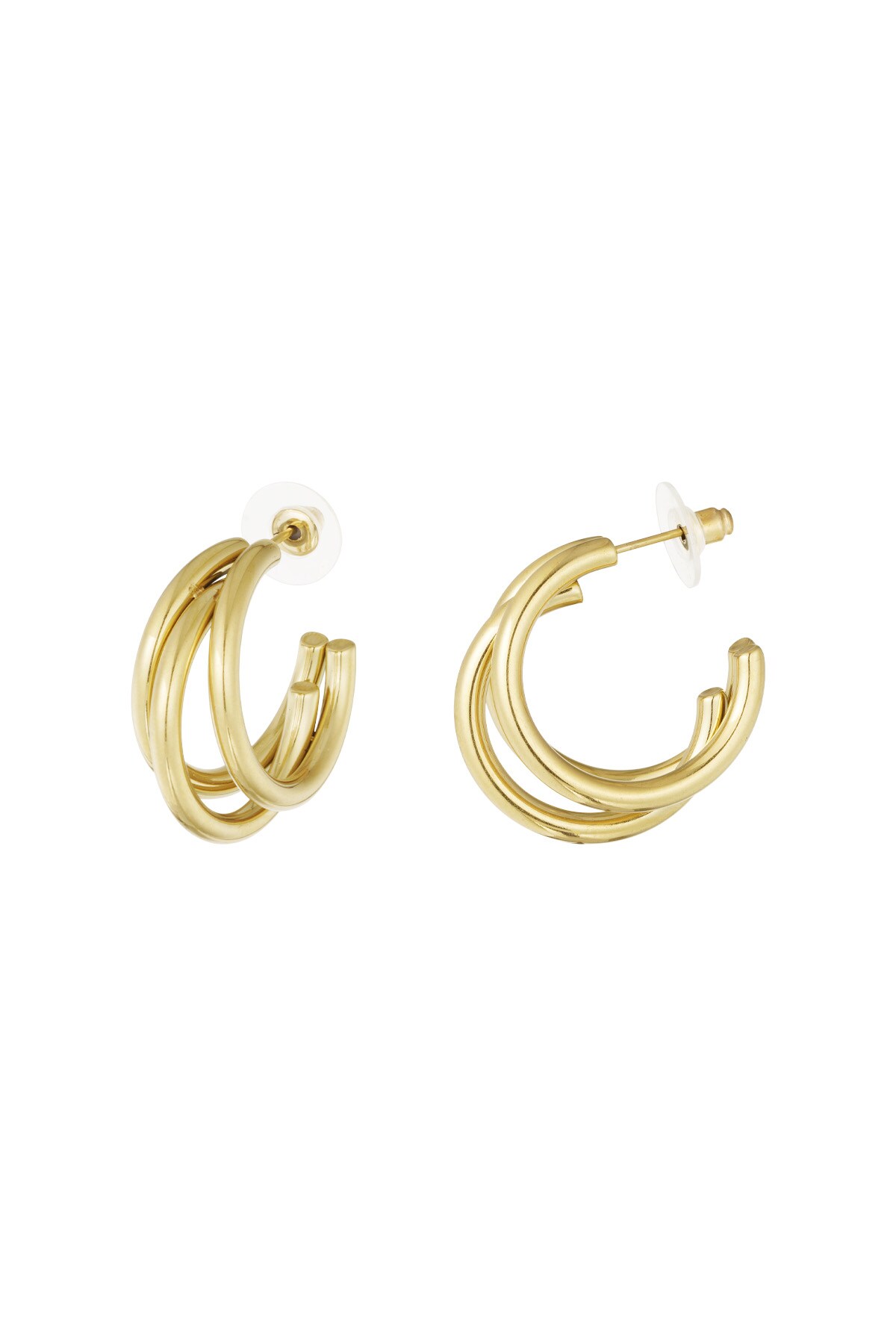 Gold color / Earrings Olympic Gold Stainless Steel 