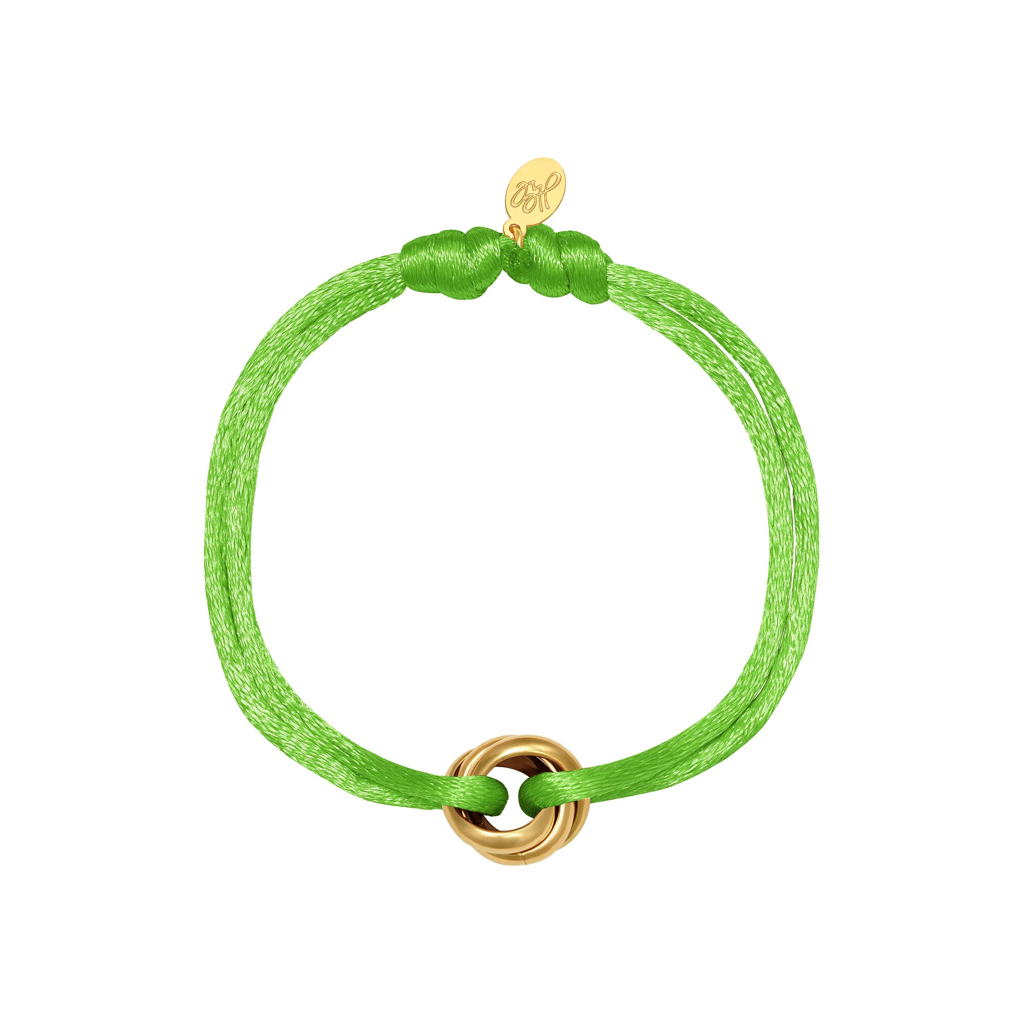 Bracelet Satin Knot Green Stainless Steel h5 