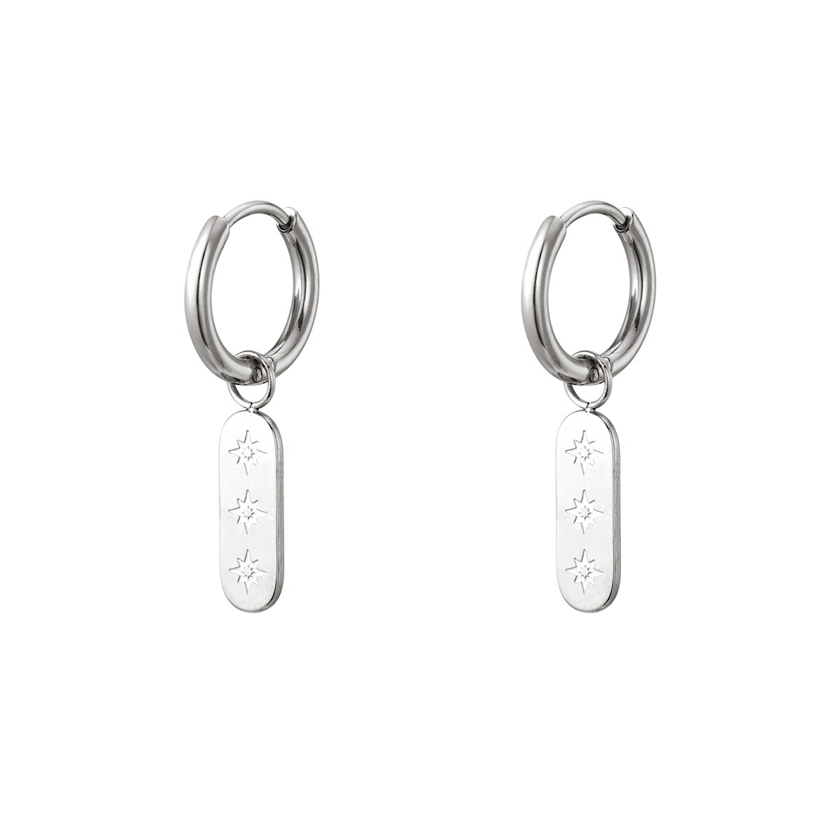 Stainless steel earrings sun 