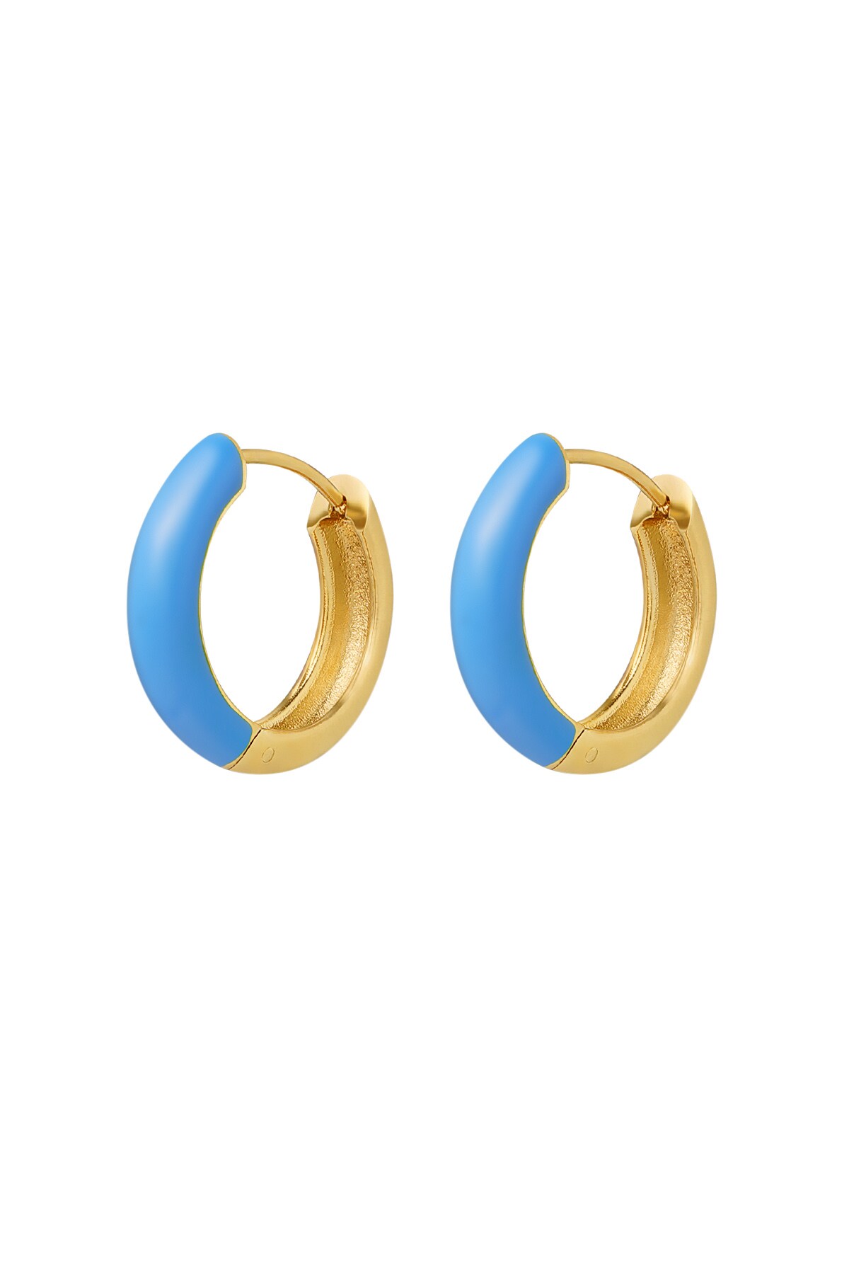 earrings blue - Gold color h5 