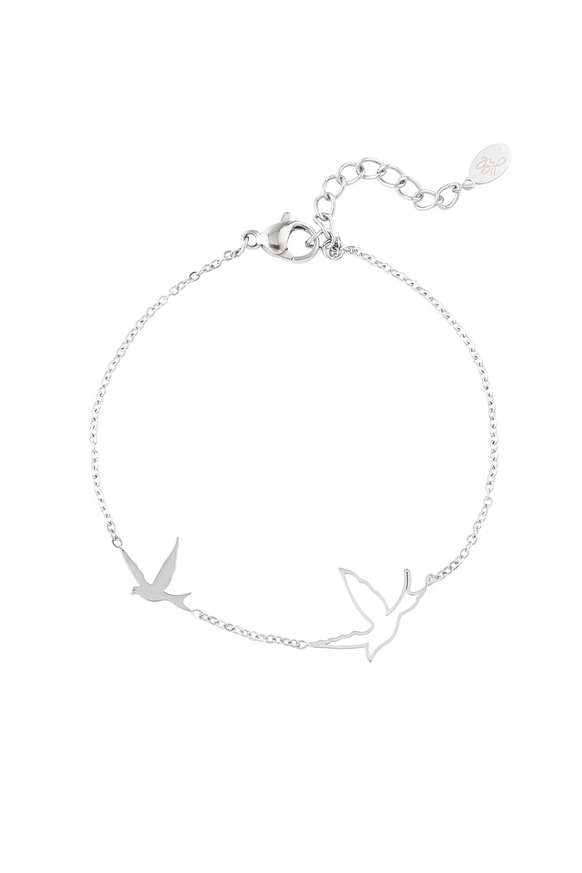 Bracelet bird - Silver color h5 