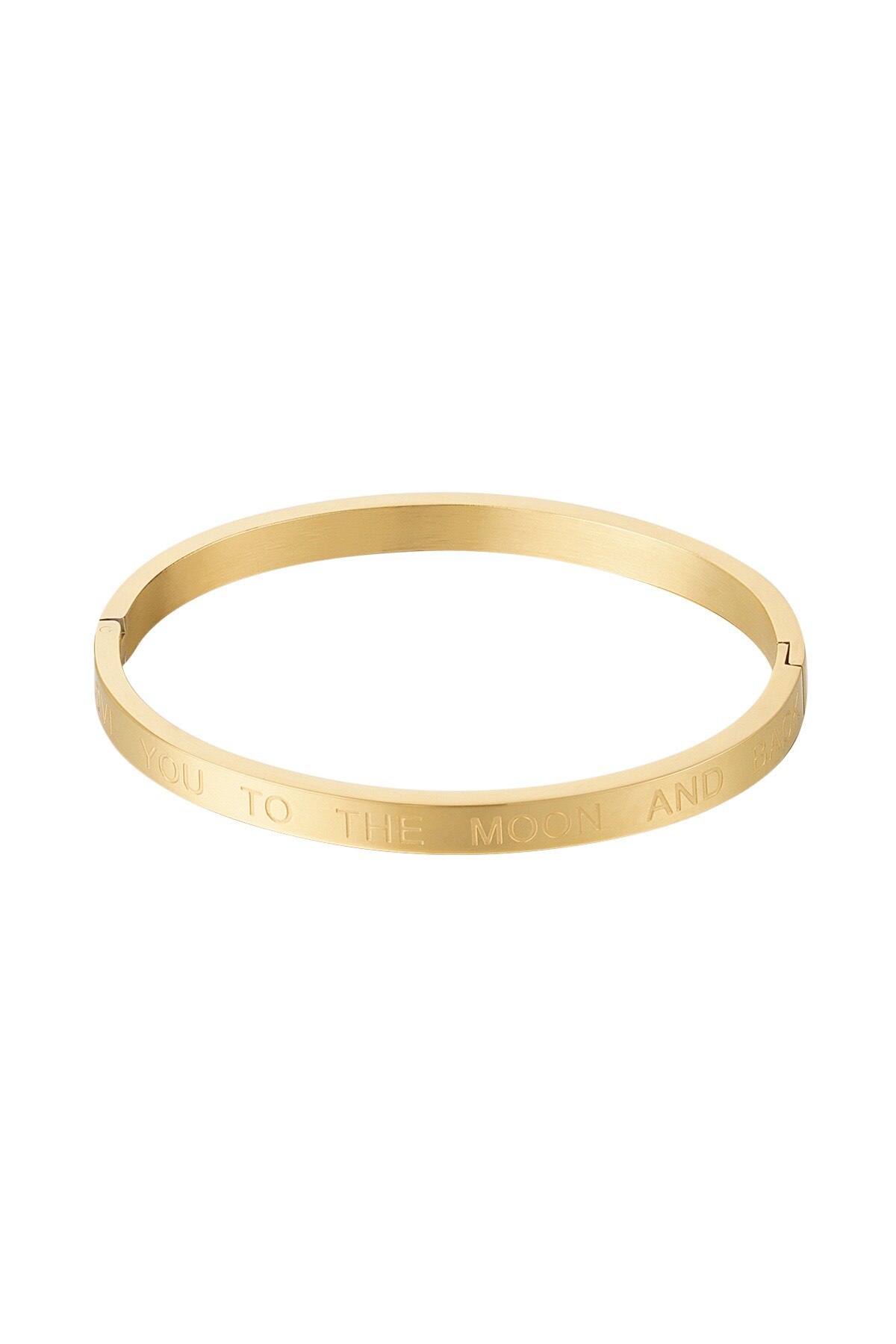 Slave bracelet love you to the moon and back - Gold color 