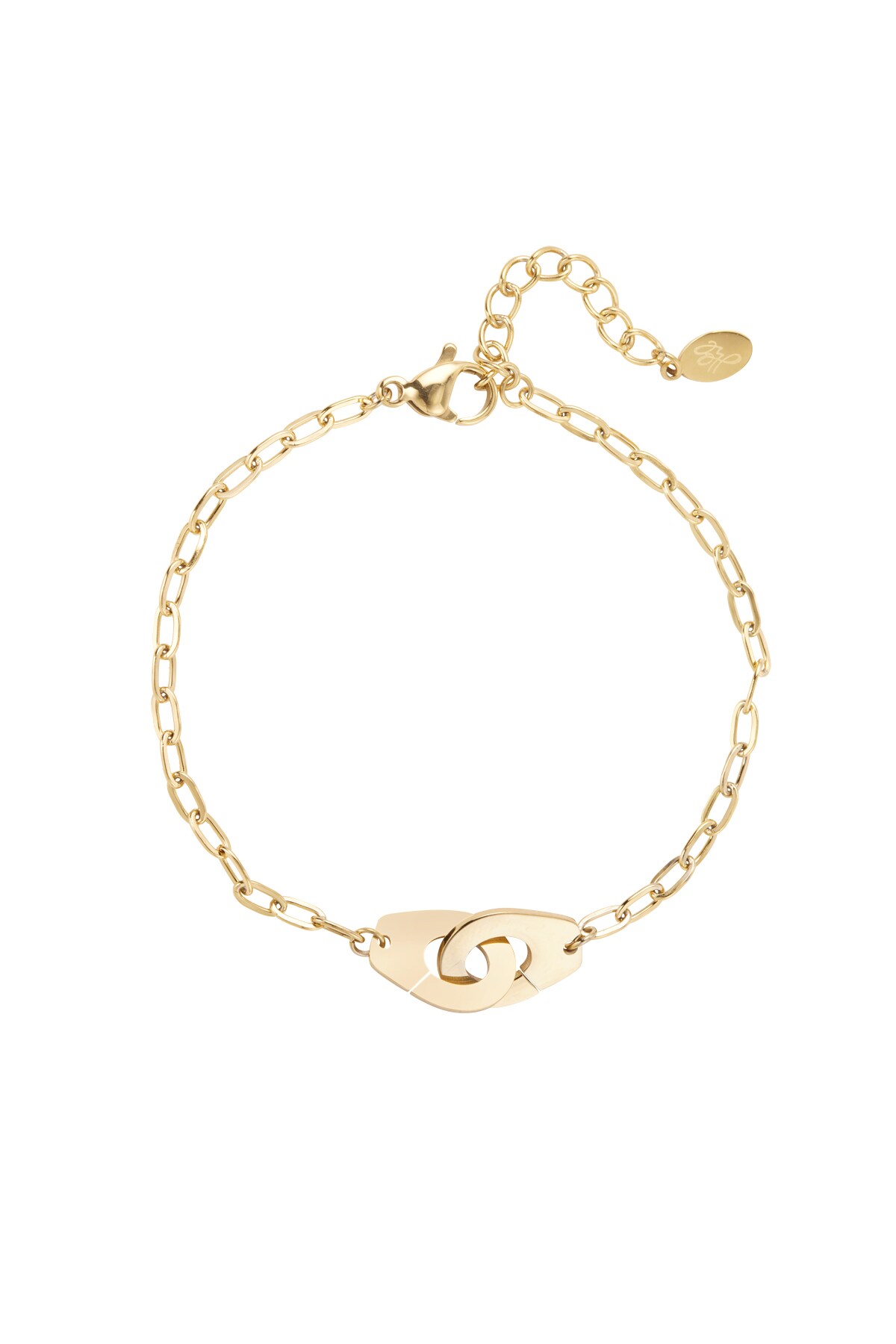 Bracelet connected link - Gold color h5 