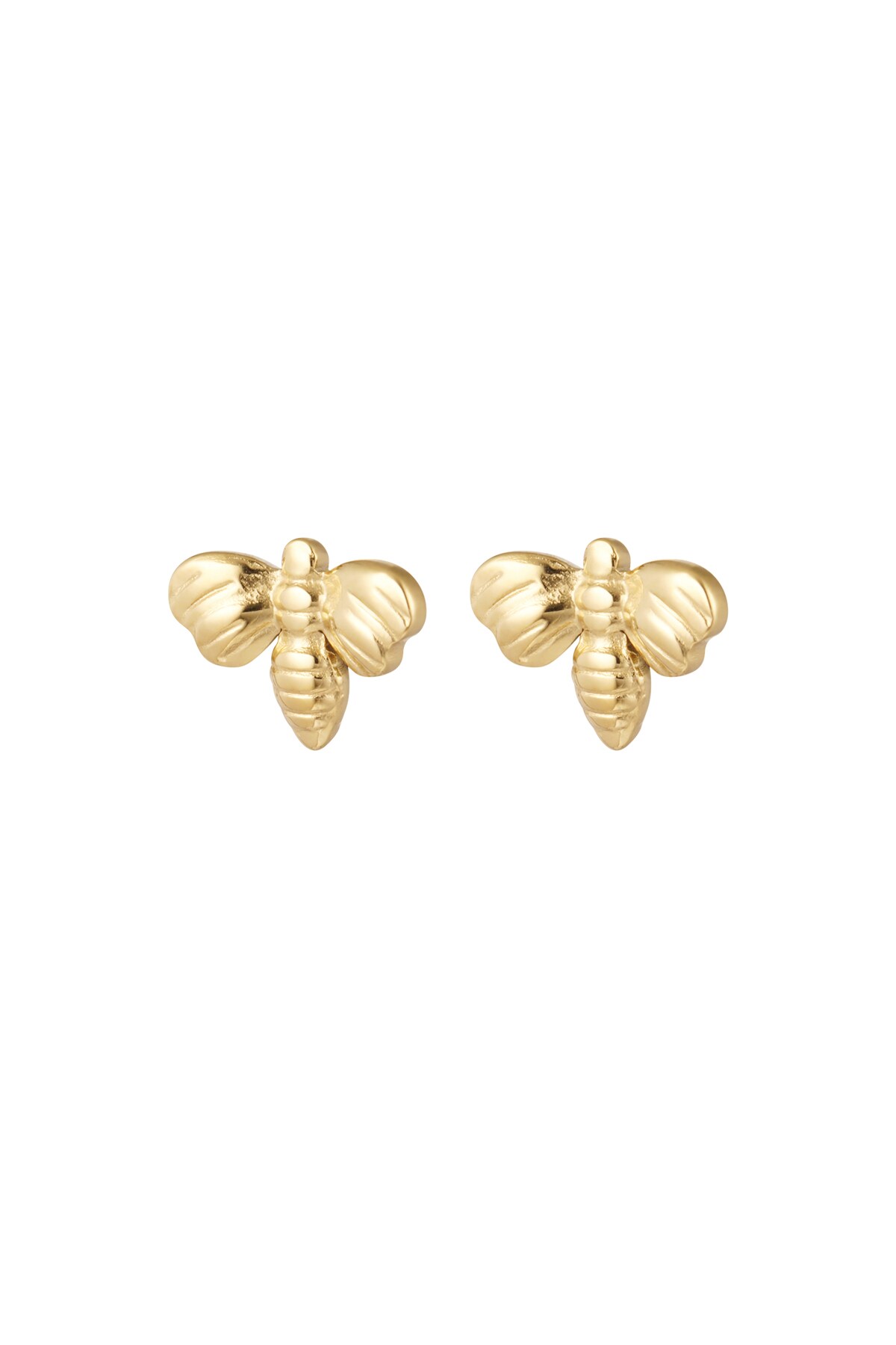 Ear studs bee - Gold color h5 