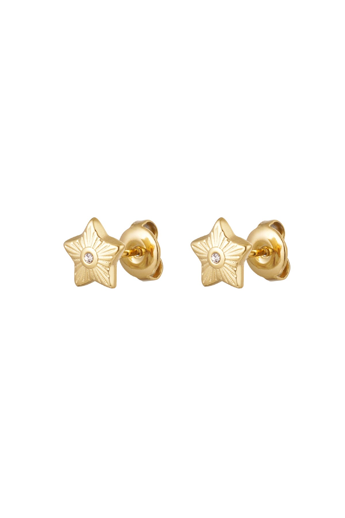 Ear studs star - Gold color h5 