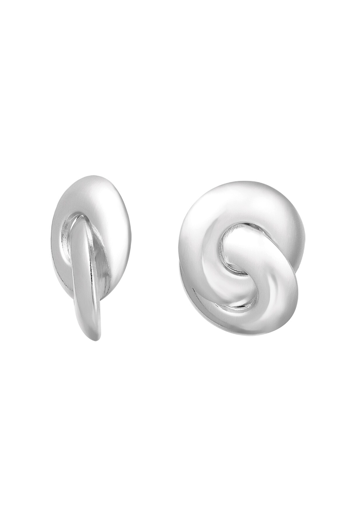 Earrings curl - silver Metal h5 