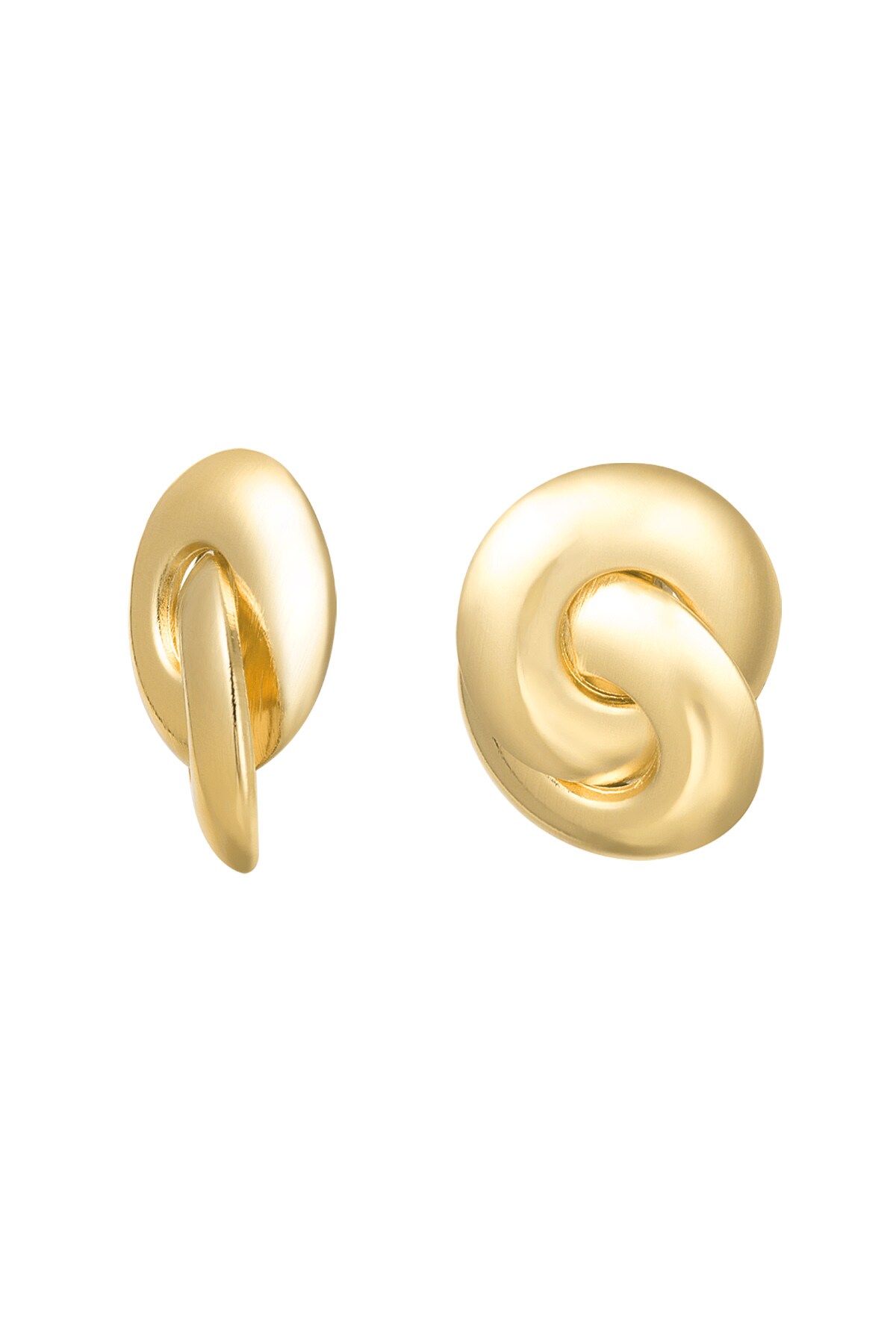 Earrings curl - gold Metal h5 