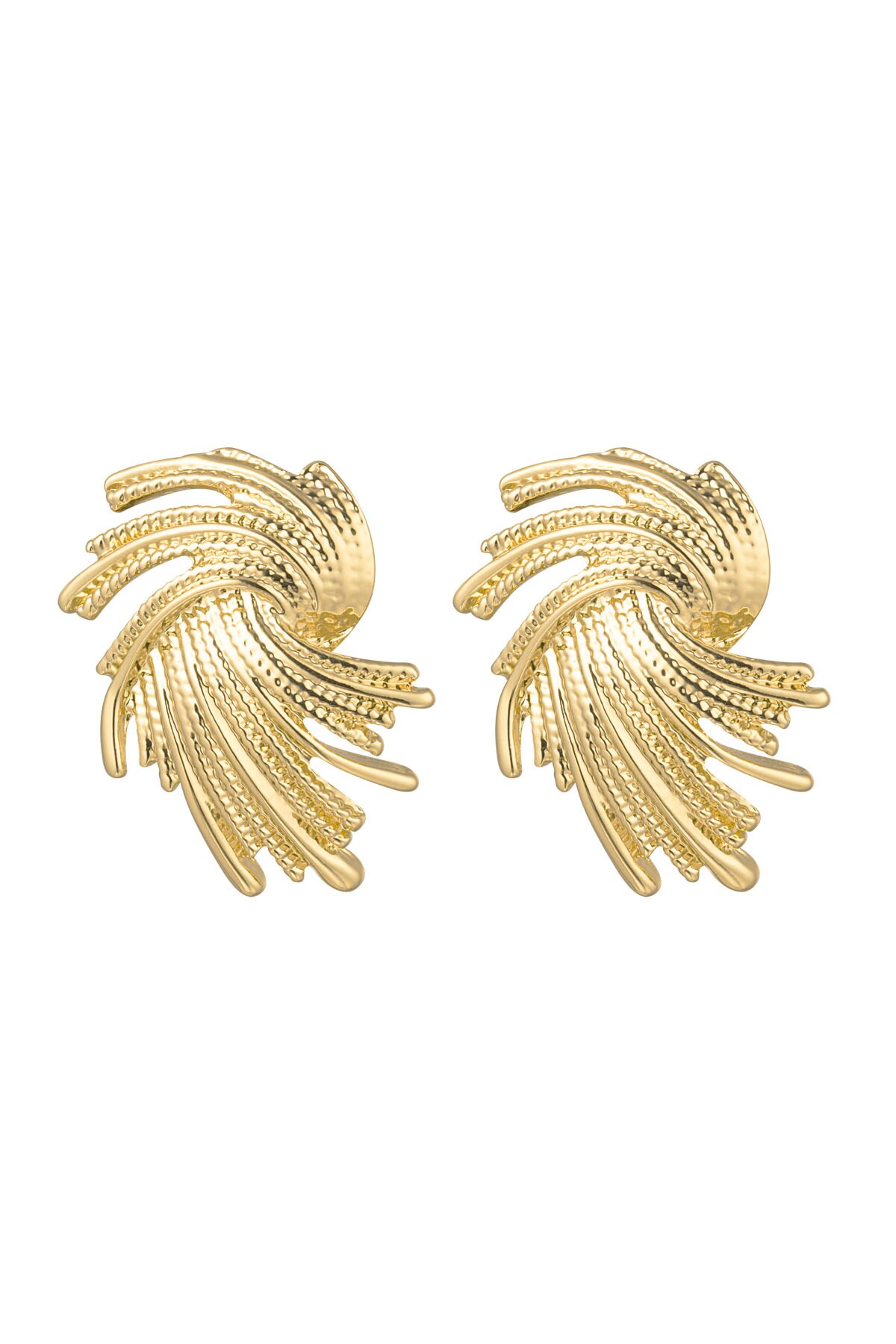 Earrings twizzel - gold Alloy h5 