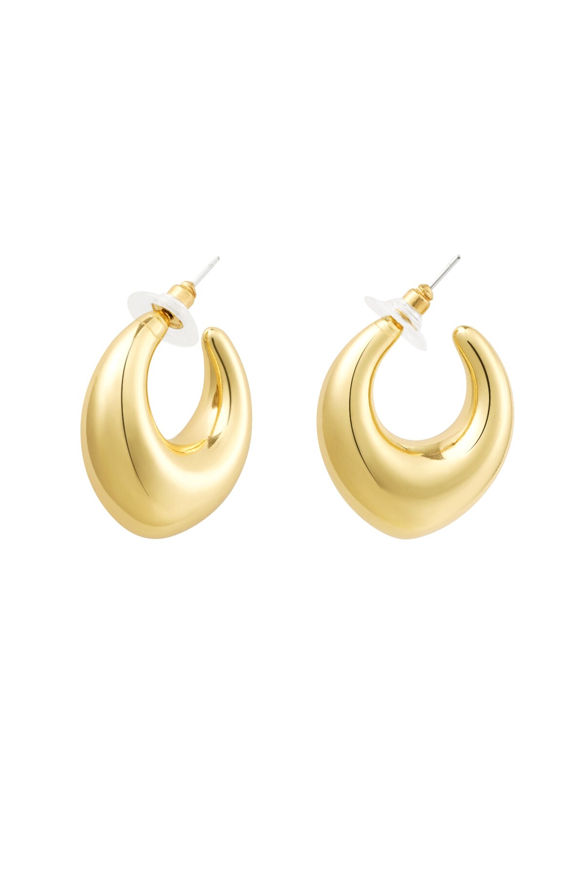 Earrings pointed twist - Gold color h5 