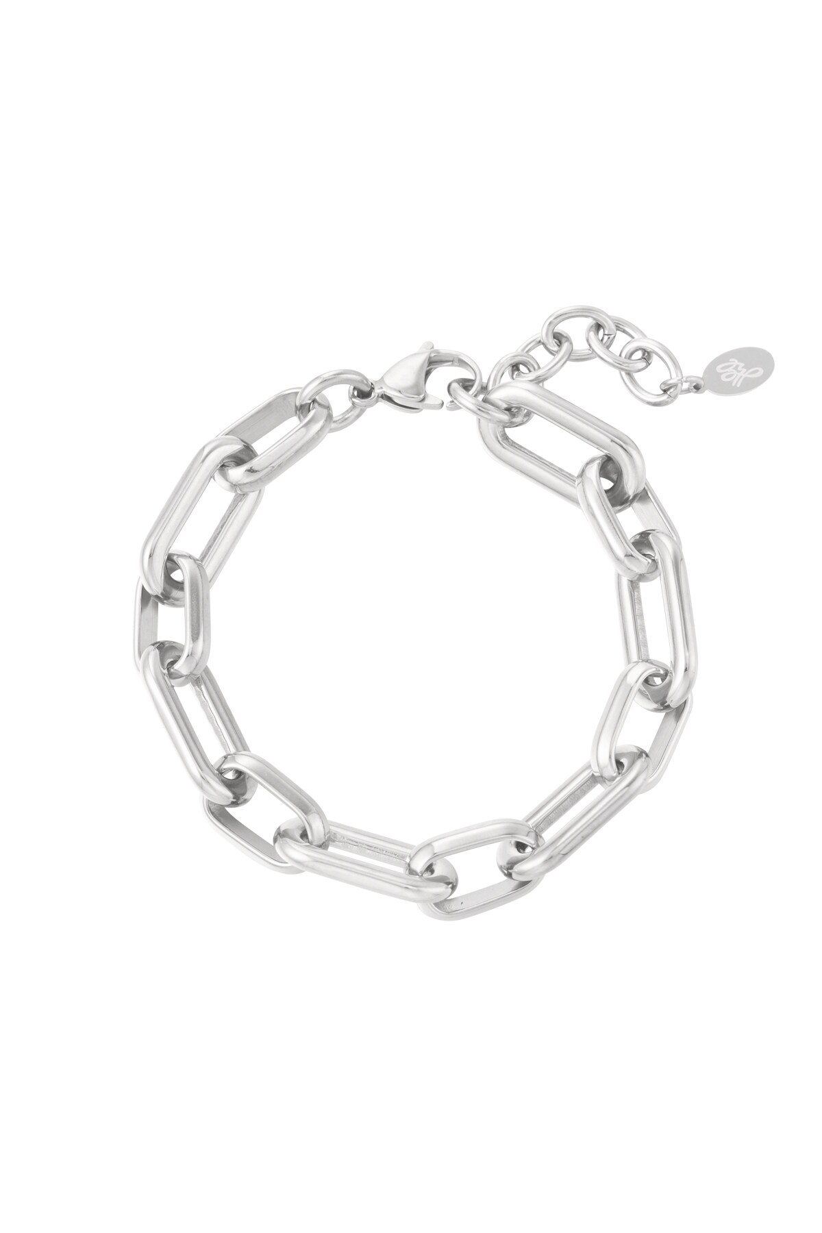 Link bracelet basic - Silver color h5 