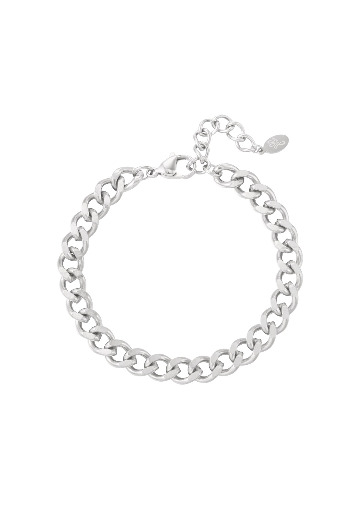 Link bracelet basic - Silver color h5 