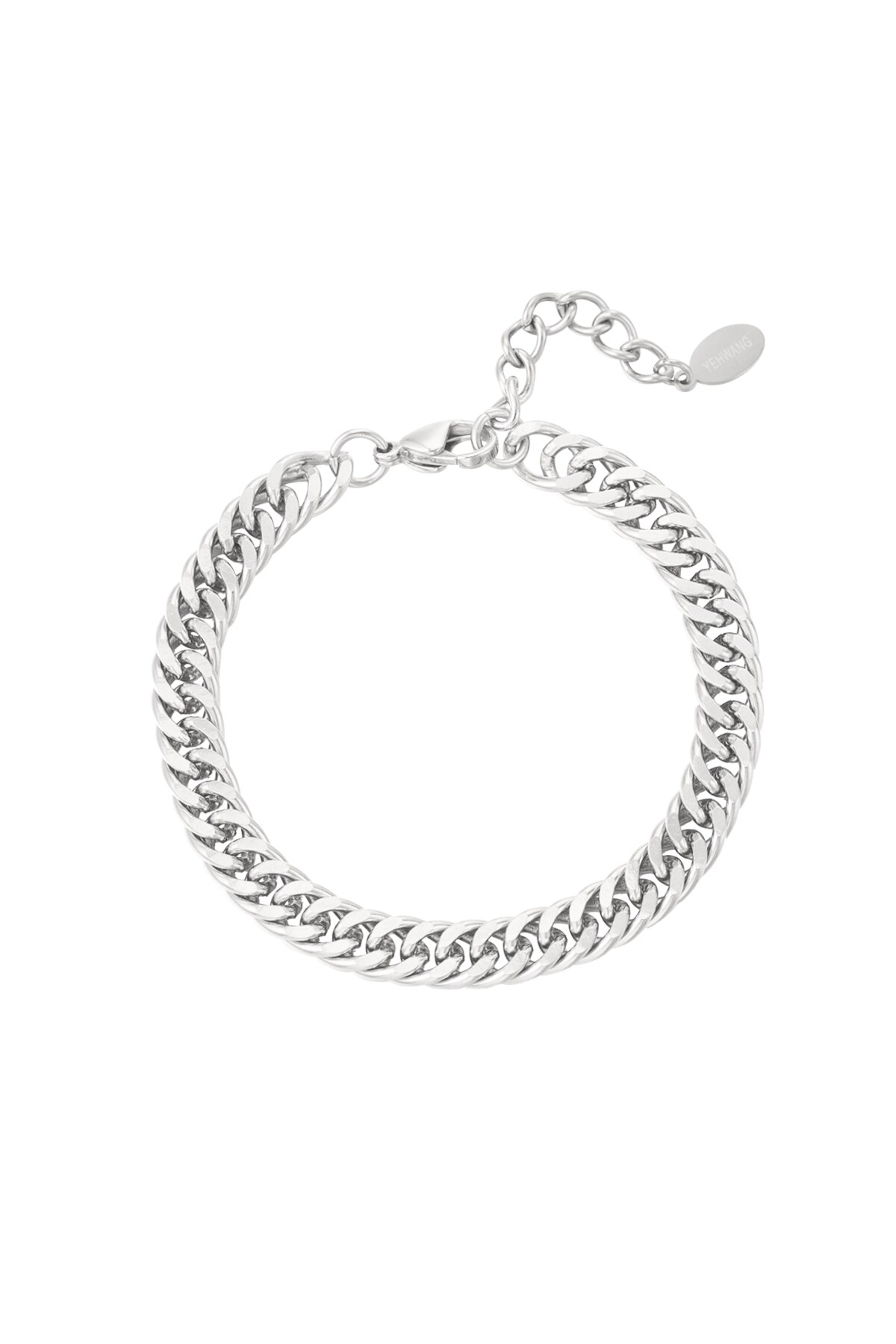 Link bracelet robust - Silver color h5 