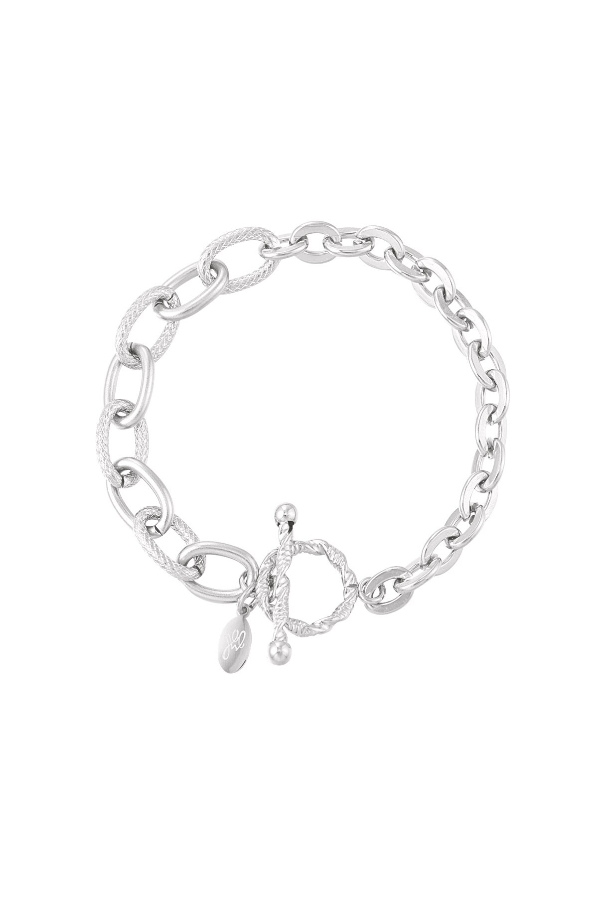 Bracelet links from small to large - Silver color h5 