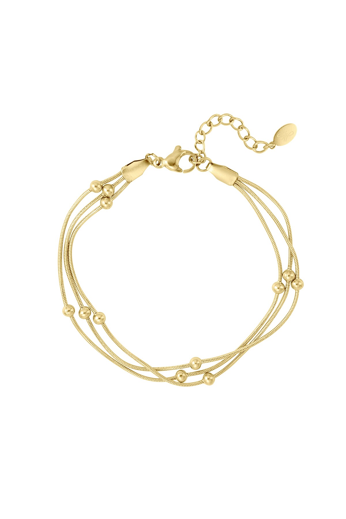 Bracelet with a twist - Gold color h5 