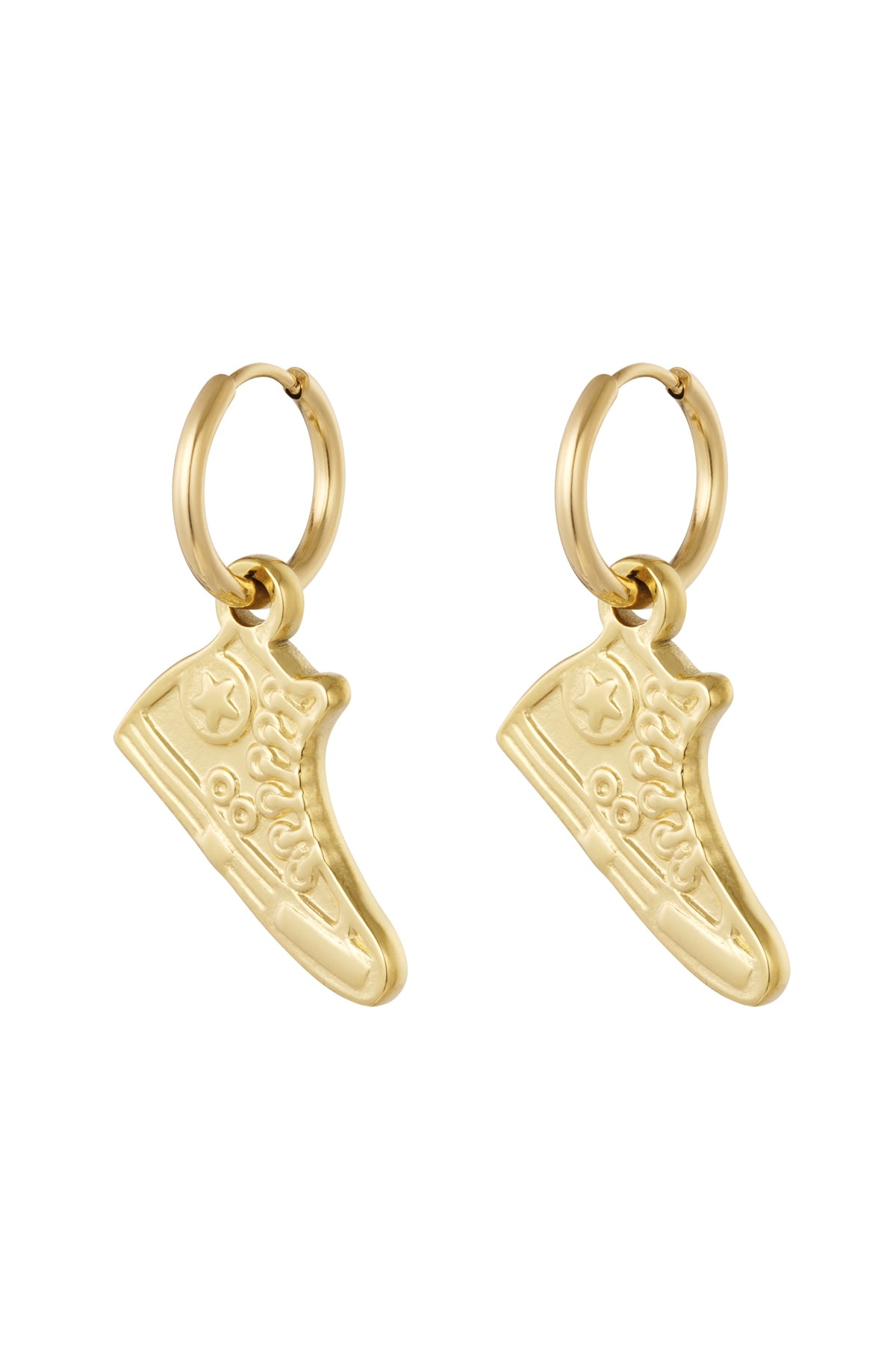 Earrings all stars - Gold color h5 