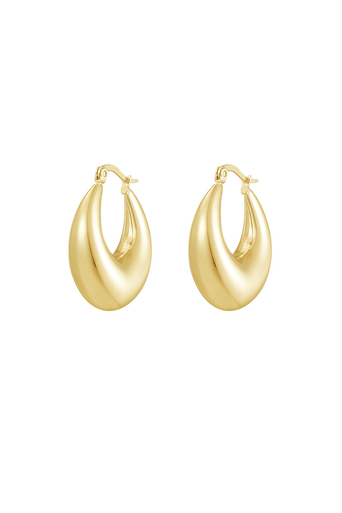 Classic hoops - Gold color h5 