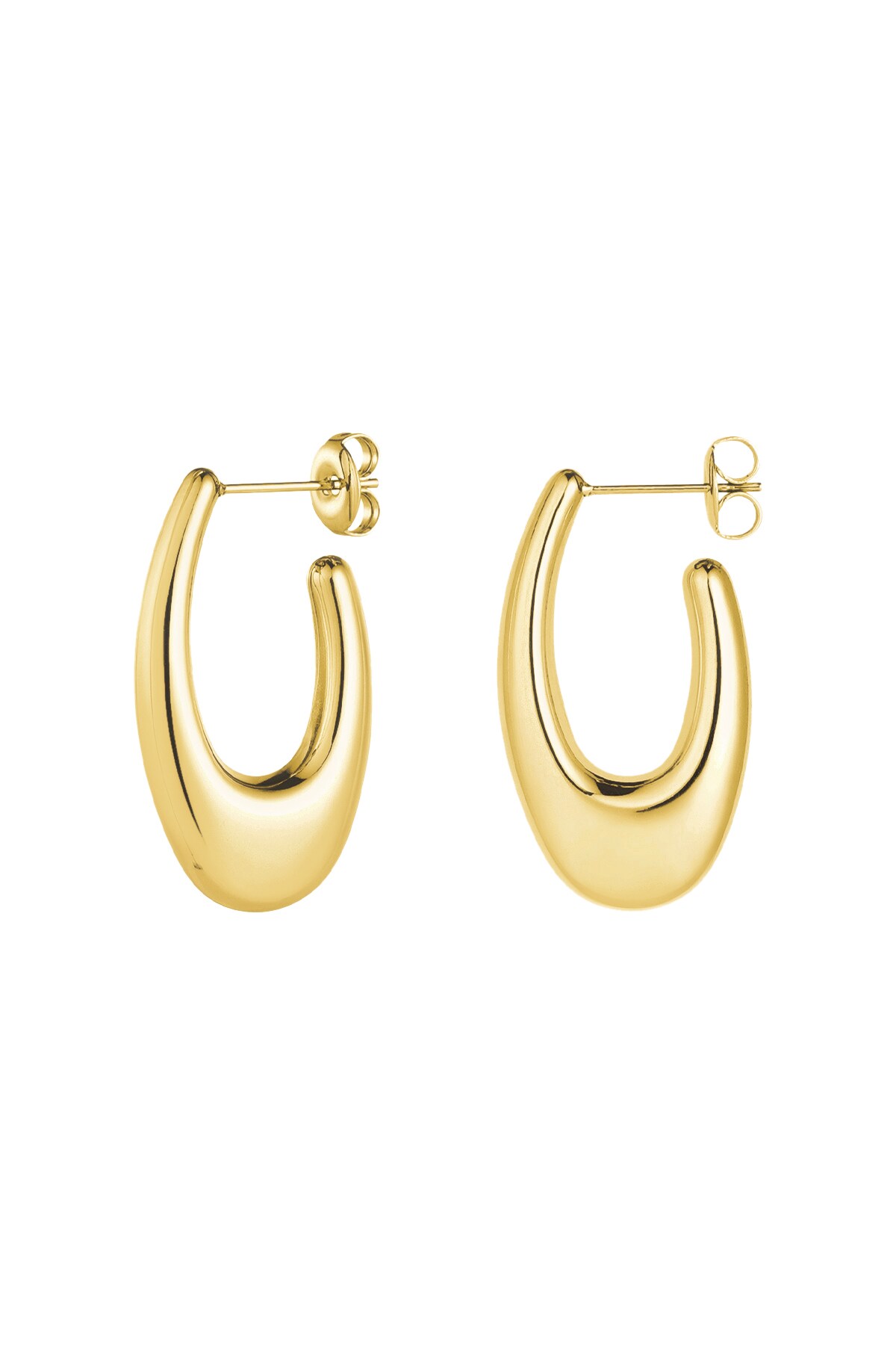 Earrings aesthetic - Gold color h5 