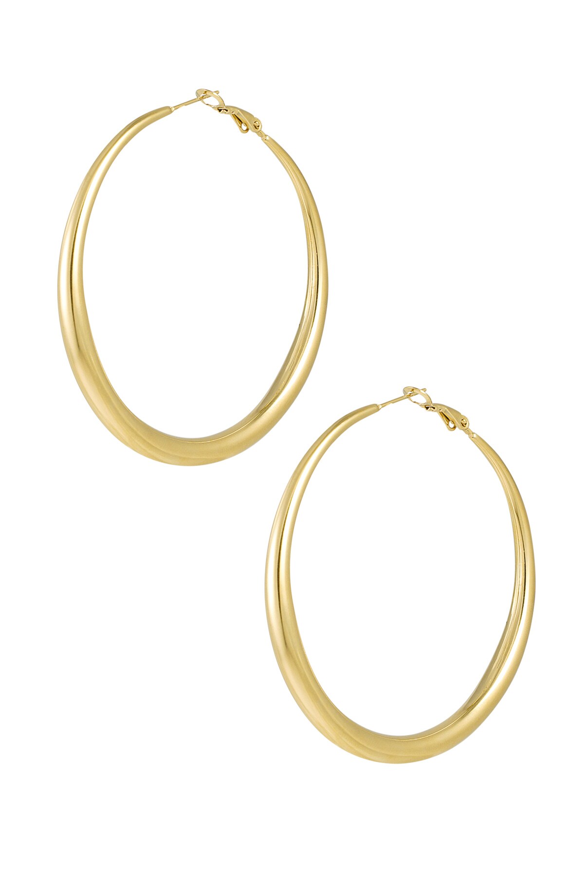 Basic earrings with variety - Gold color h5 