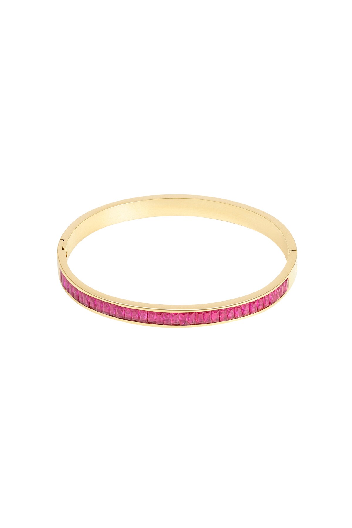 Slave bracelet stones - fuchsia 