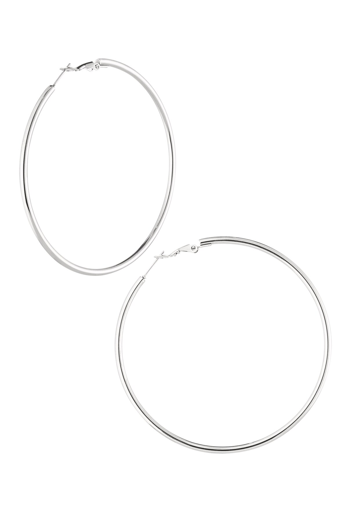 Basic hoops - Silver color 