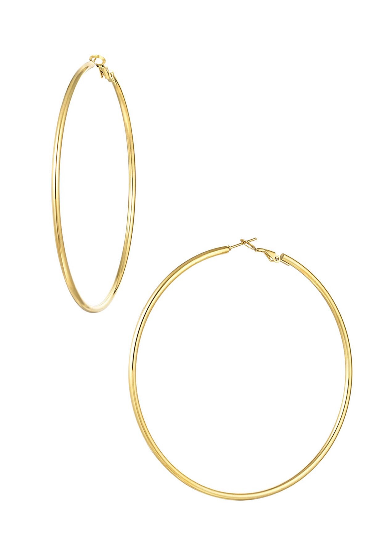 Basic narrow hoops - Gold color 