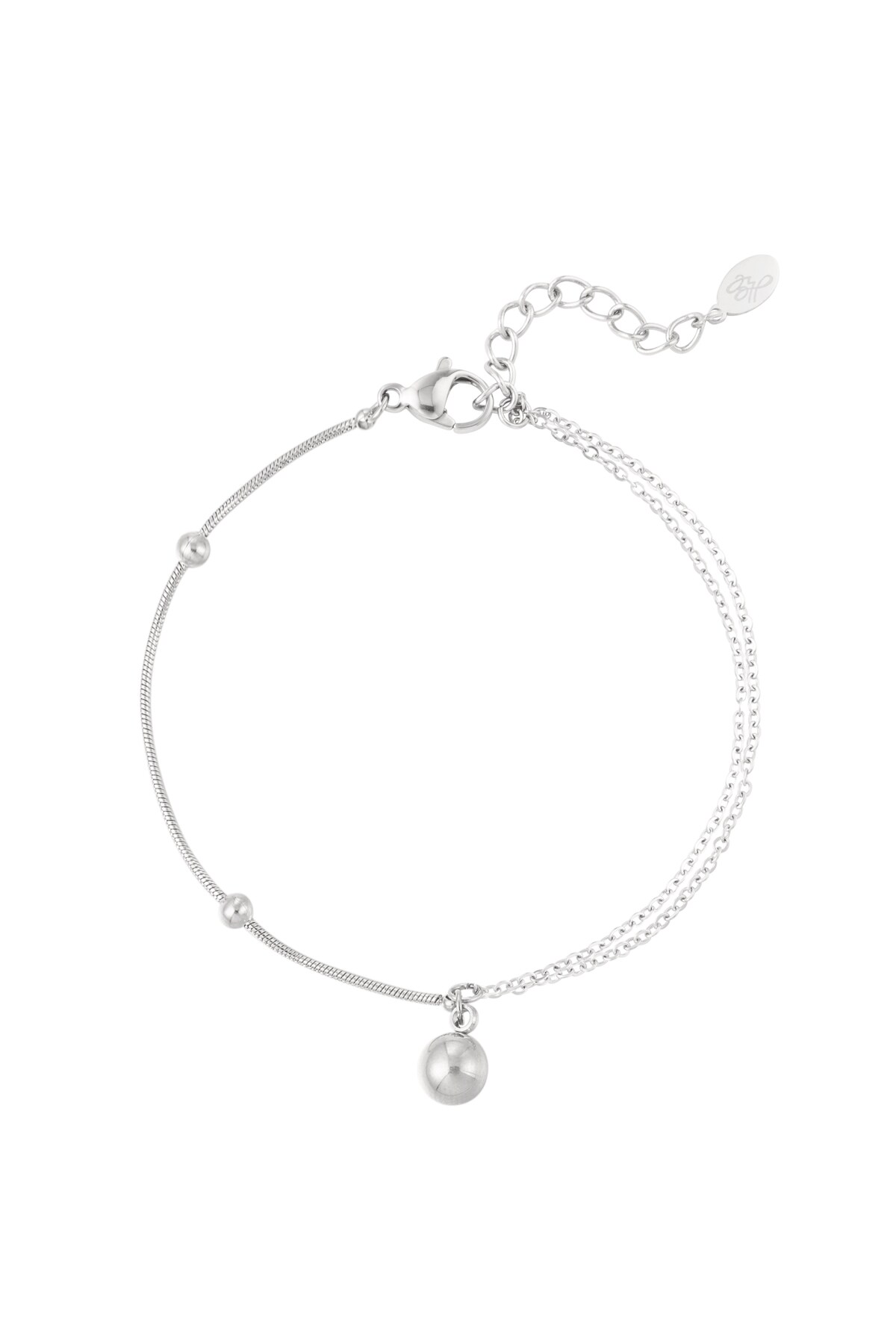 Bracelet balls - Silver color h5 