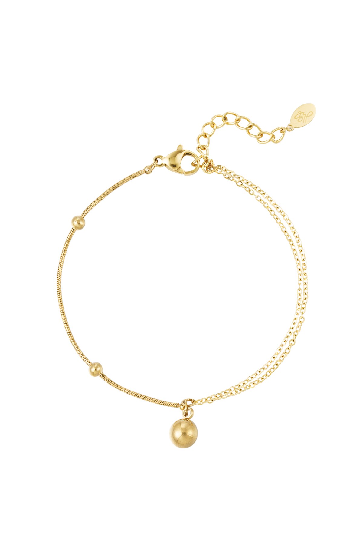 Bracelet balls - Gold color h5 