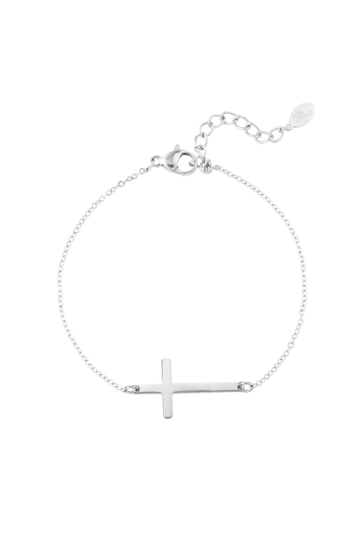 Bracelet cross - Silver color h5 