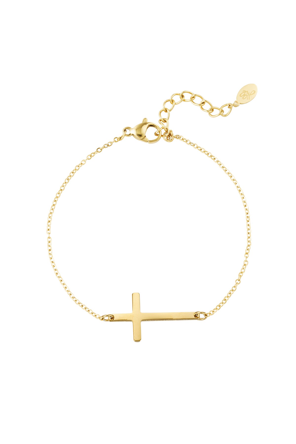 Bracelet cross - Gold color h5 