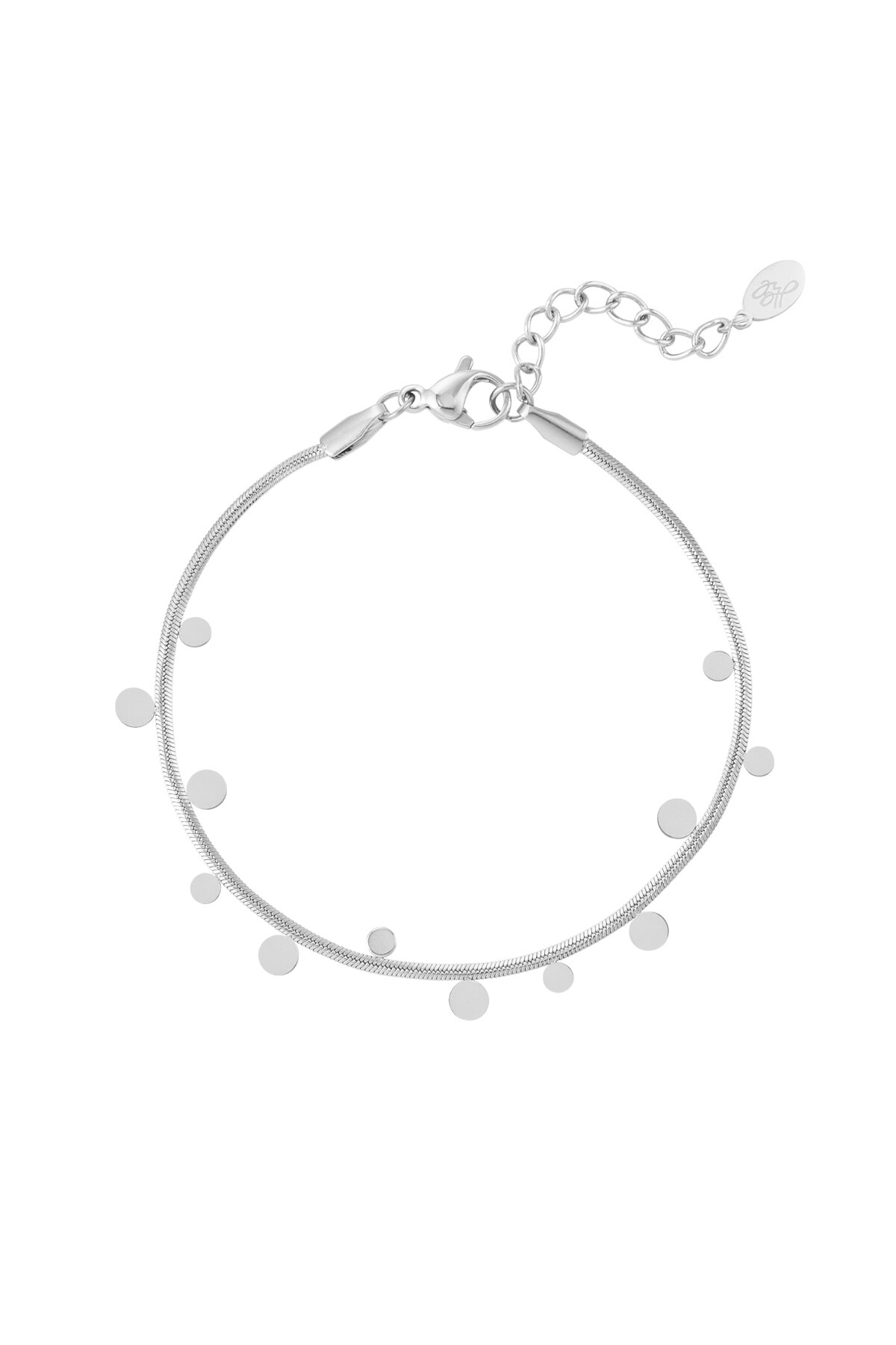 Bracelet circle party - Silver color h5 