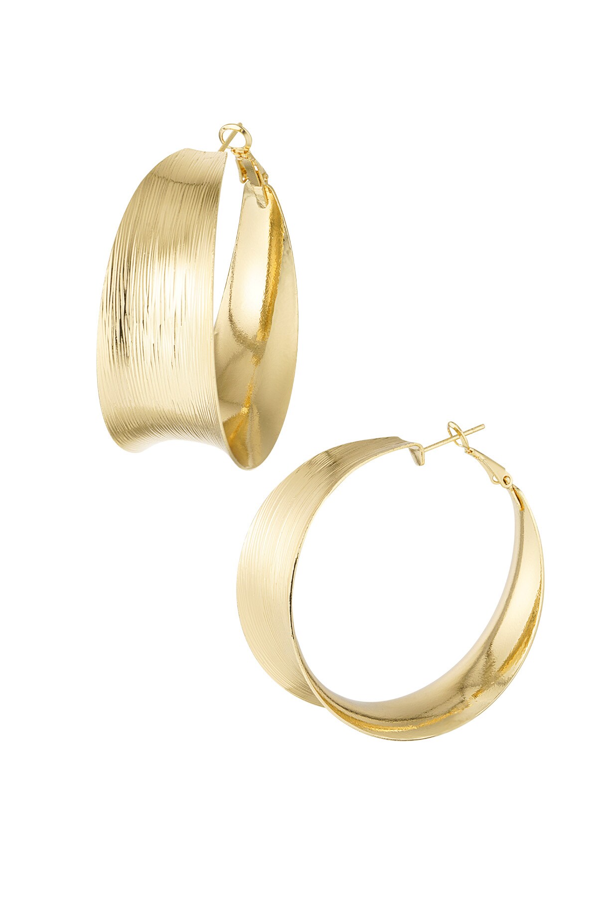 Holy hoop earrings - Gold color h5 