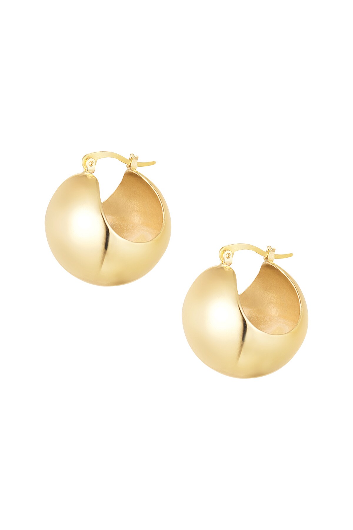 Earrings classy - Gold color h5 