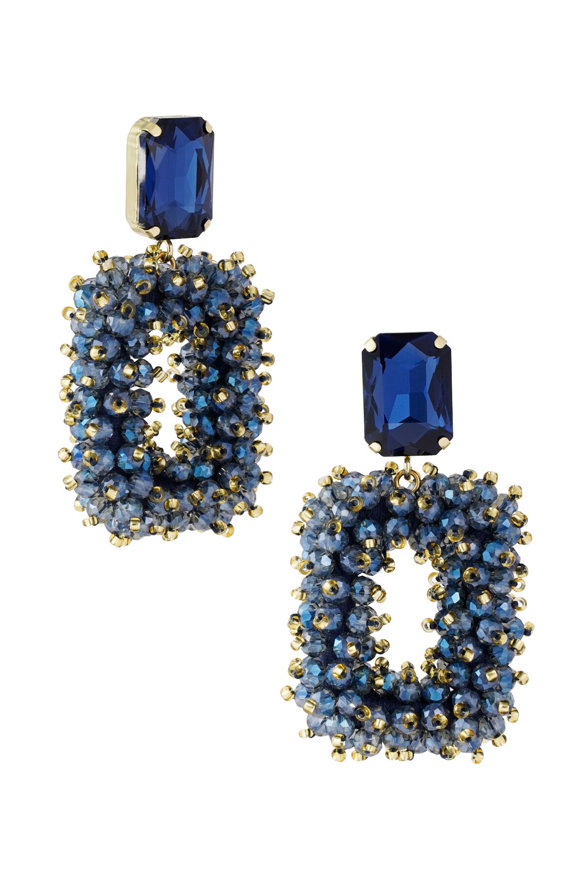 Earring glam party - dark blue h5 