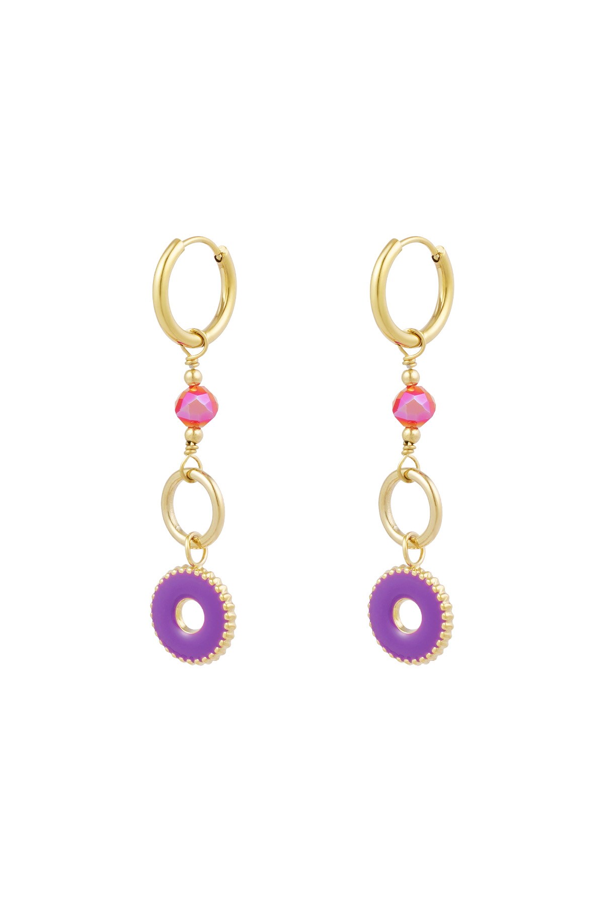 Earrings mystic mystery - purple h5 