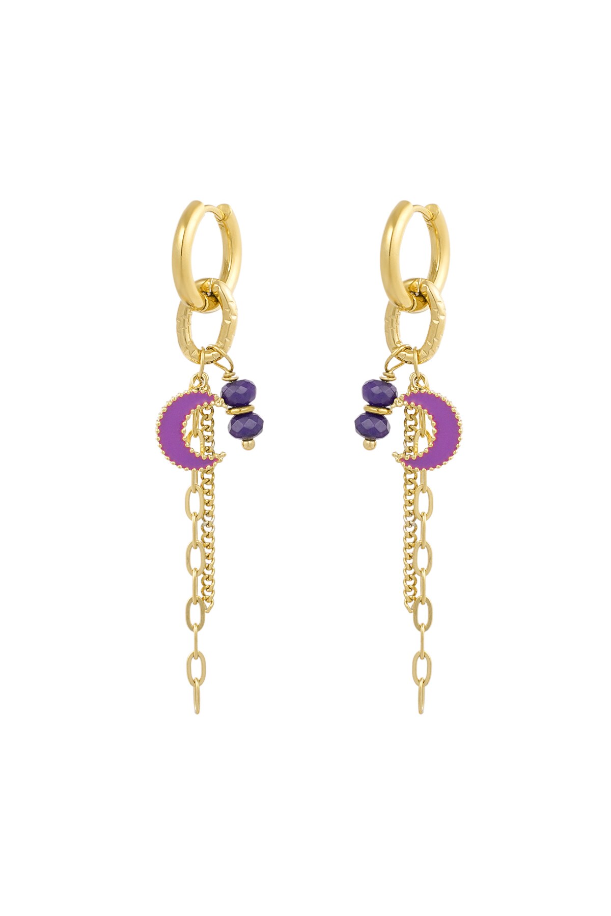 Earrings moonlight lover - purple 