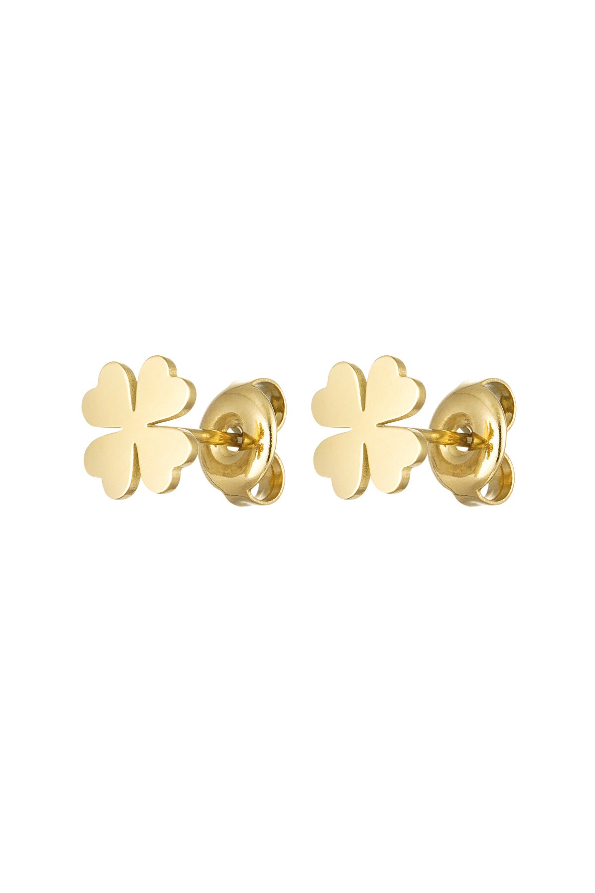 Studs clover - Gold color h5 