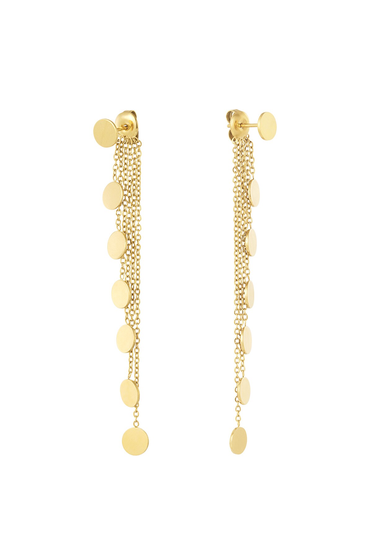 Earrings mandelas - Gold color h5 