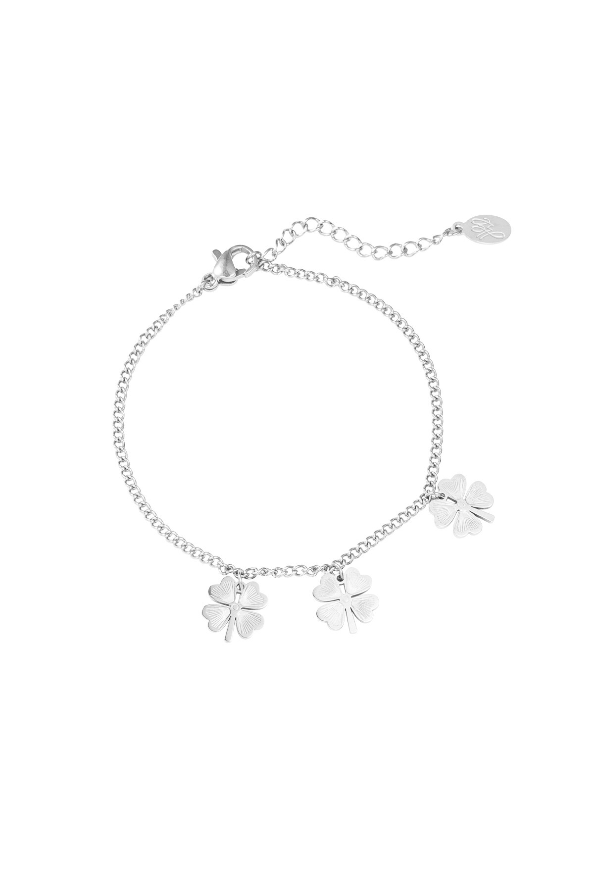 Bracelet clovers - Silver color h5 