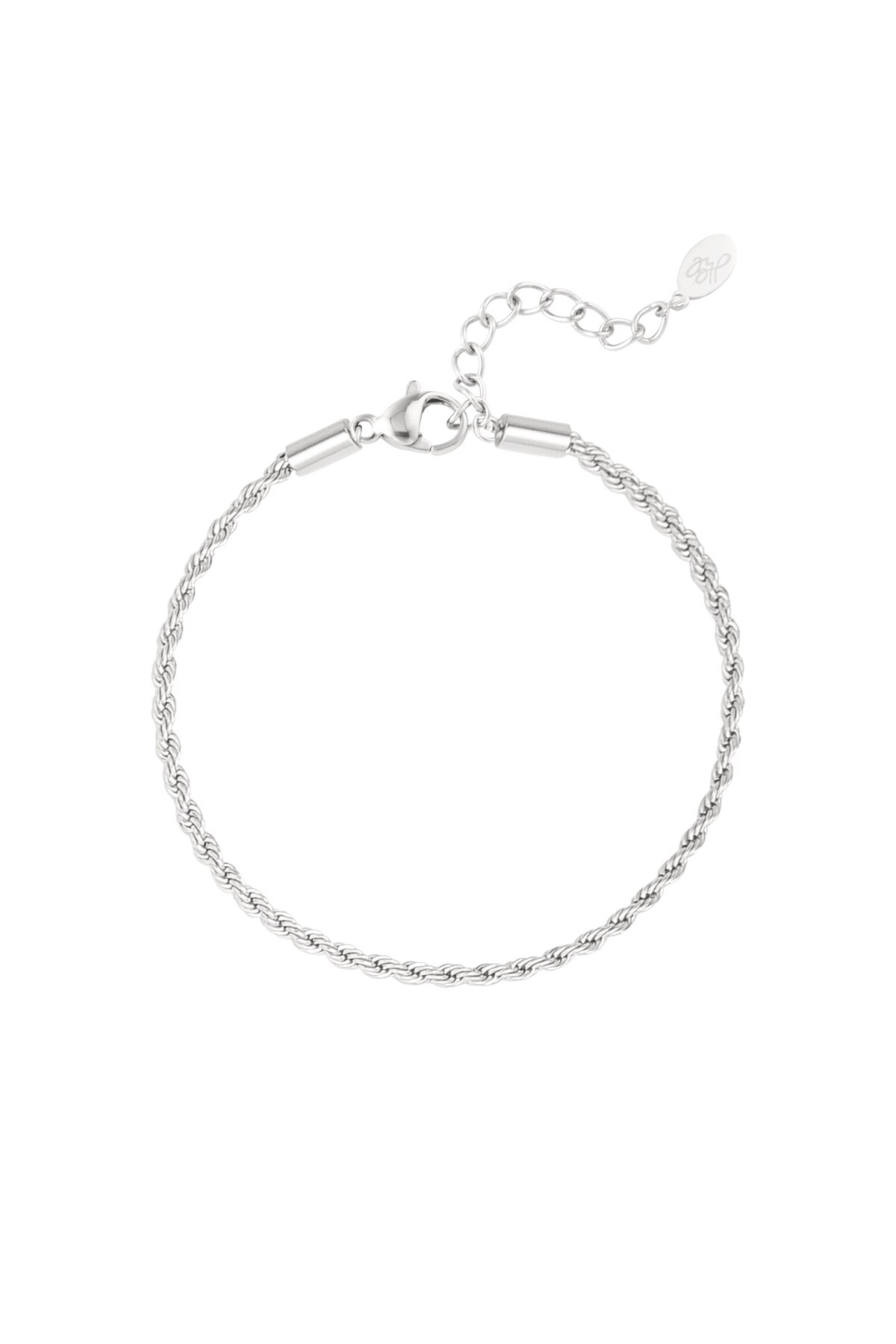 Bracelet jasseron twisted narrow - silver-2.0MM h5 