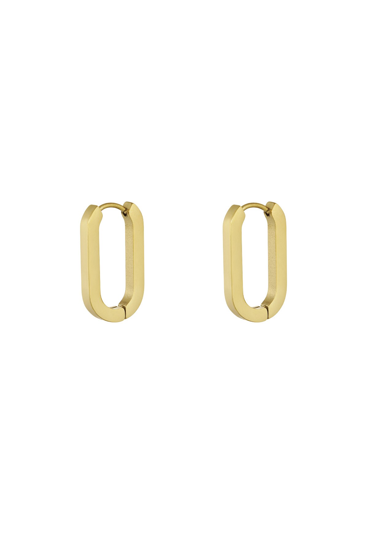 Basic geometric oval earrings - Medium h5 