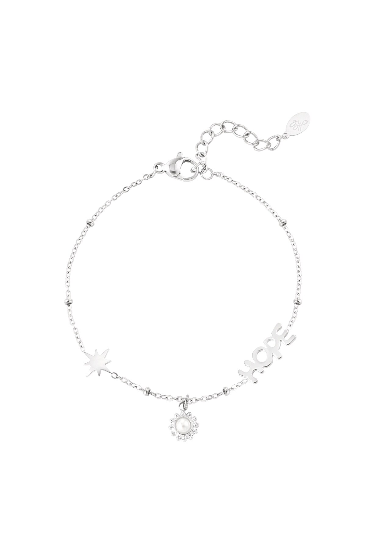 ball bracelet with hope and pendants - Silver color h5 